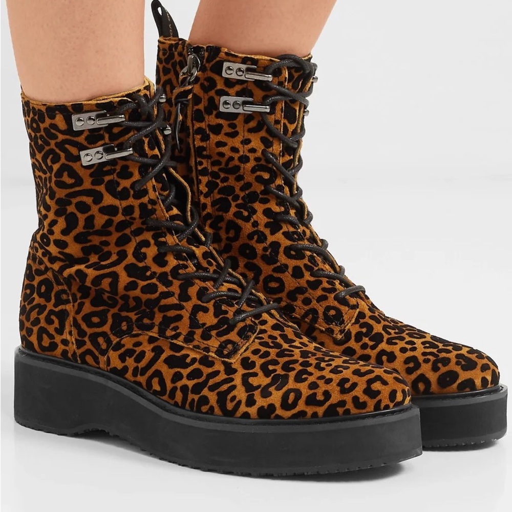DVF NEW WITH BOX LEOPARD IN CHARGE BOOTS